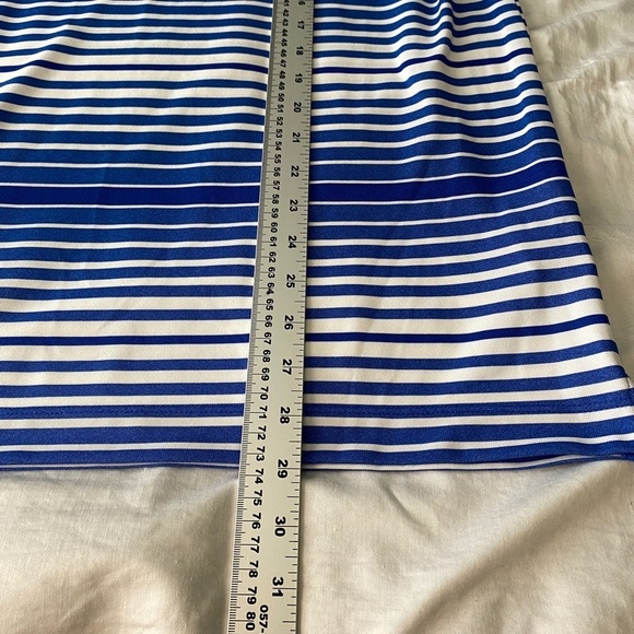Nike Golf Men's Blue and White‎ Stripe Short Sleeve Activewear Golf Polo Shirt S - Picture 11 of 13